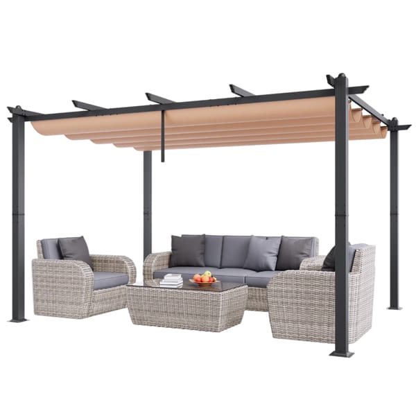 $190 Gets You a 10'x13' Pergola w/ Canopy