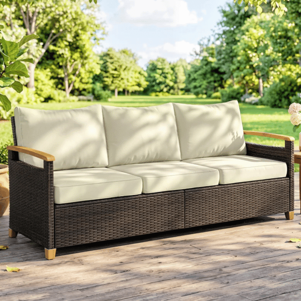$400 Lounging Deep Patio Sofa, Now $198