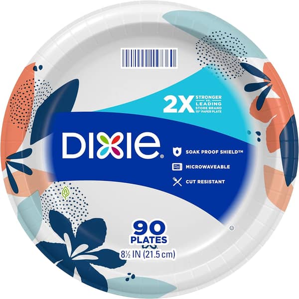 90ct Dixie Paper Plates $6