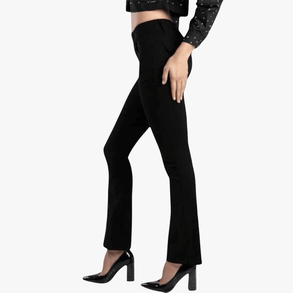 Sissy Boy Womens Tony Mid Rise Bootleg Pants Black image