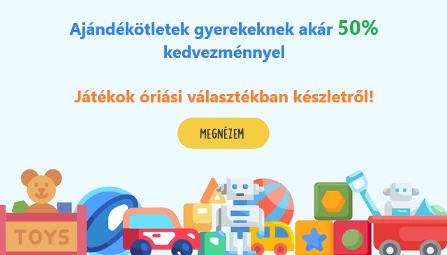 🎄Karácsonyig még odaér!🎄Gyerekjátékok óriási választékban készletről akár 50% kedvezménnyel