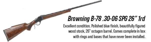 Browning B-78 .30-06 SPG 26" 1rd