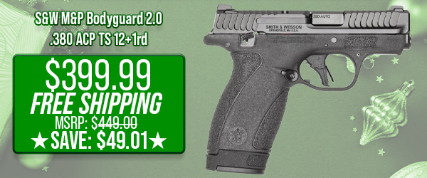 S&W M&P Bodyguard 2.0 .380 ACP TS 12+1rd $399.99 Free Shipping