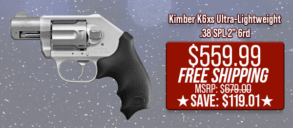 Kimber K6xs Ultra-Lightweight .38 SPL 2" 6rd $559.99 Free Shipping