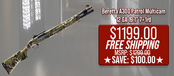 Beretta A300 Patrol Multicam 12 GA 19.1" 7+1rd $1,199.00 Free Shipping