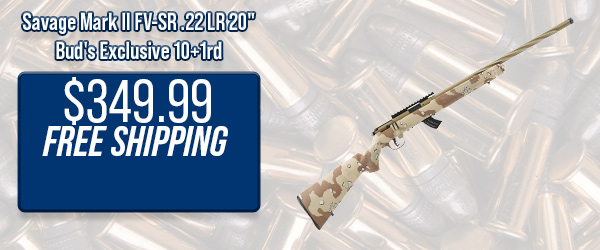 Savage Mark II FV-SR .22 LR 20" Bud's Exclusive 10+1rd $349.99 Free Shipping