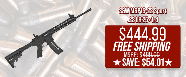 S&W M&P15-22 Sport .22 LR 25+1rd $444.99 Free Shipping