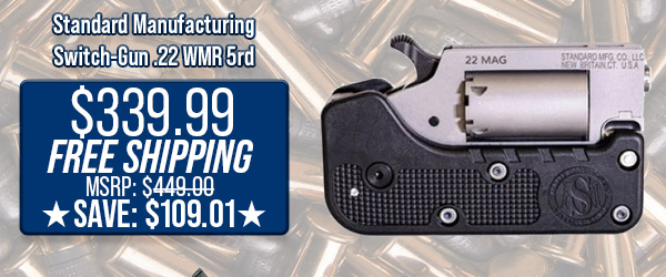 Standard Manufacturing Switch-Gun .22 WMR 5rd $339.99 Free Shipping