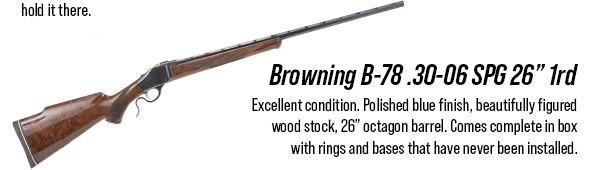 Browning B-78 .30-06 SPG 26" 1rd