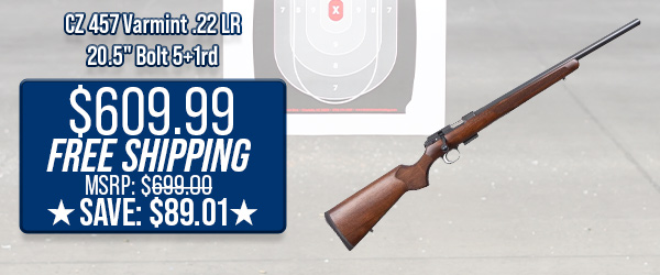 CZ 457 Varmint .22 LR 20.5" Bolt 5+1rd $609.99 Free Shipping