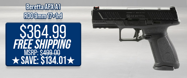 Beretta APX-A1 RDO 9mm 17+1rd $364.99 Free Shipping