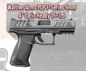 Walther Arms PDP F-Series 9mm 4" Optic Ready 15+1rd