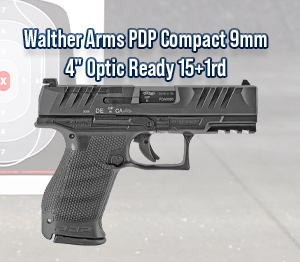 Walther Arms PDP Compact 9mm 4" Optic Ready 15+1rd