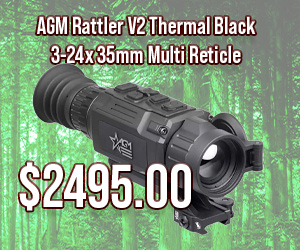 AGM Rattler V2 Thermal Black 3-24x 35mm Multi Reticle $2,495.00