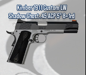 Kimber 1911 Custom LW Shadow Ghost .45 ACP 5" 8+1rd $627.99 Free Shipping