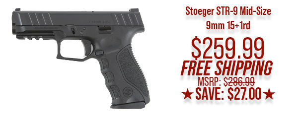 Stoeger STR-9 Mid-Size 9mm 15+1rd $259.99 Free Shipping