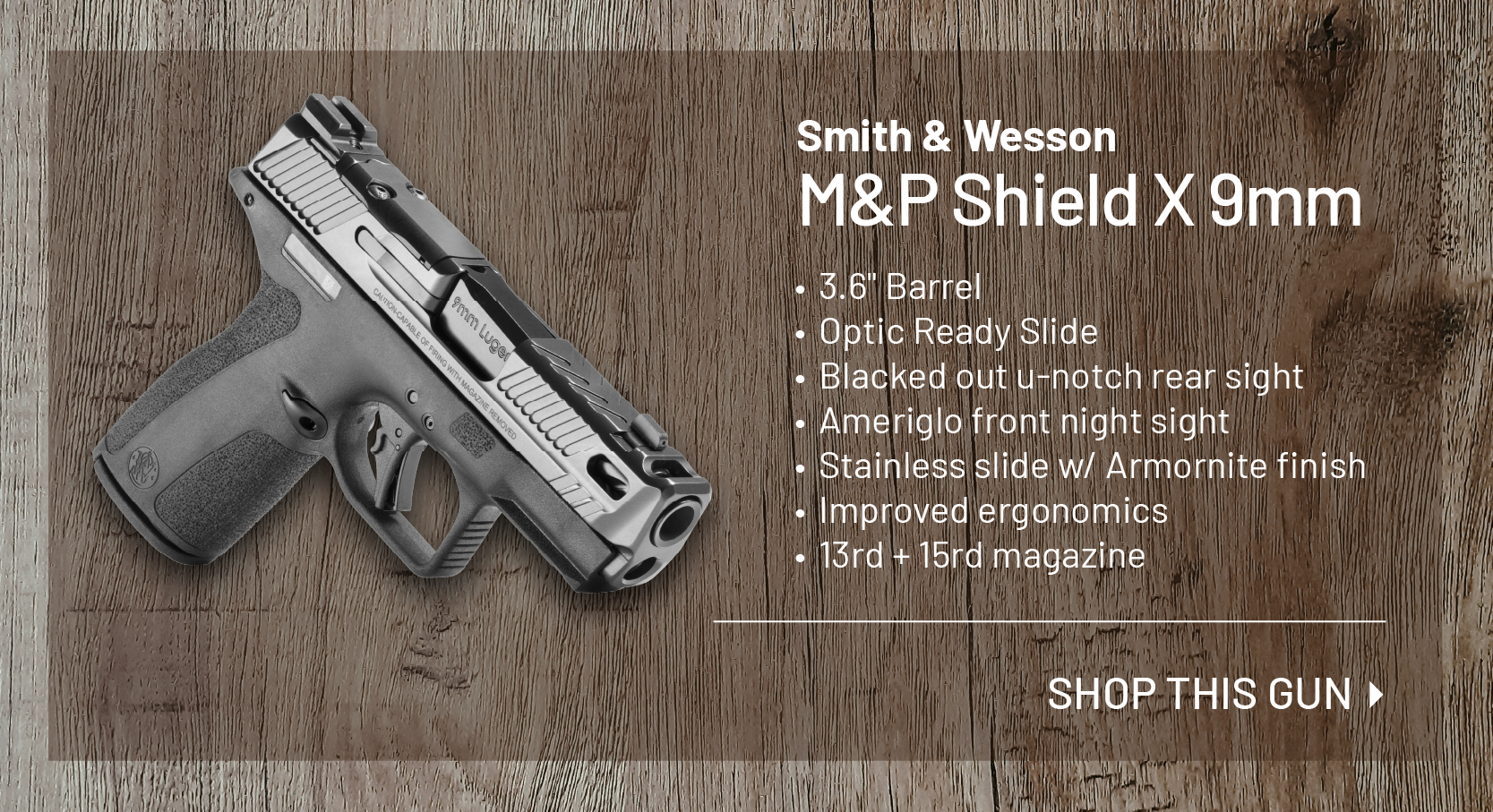 Smith and Wesson M&P Shield X 9mm