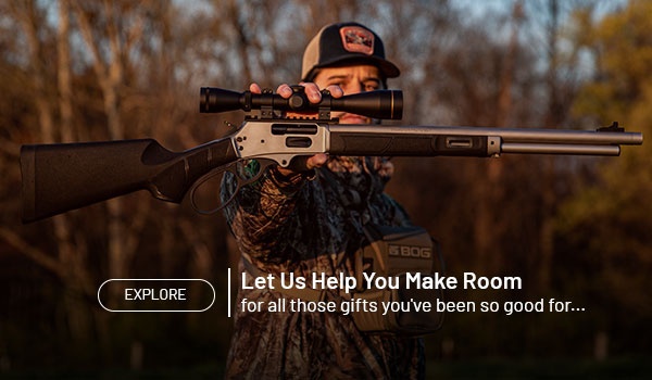 EXPLORE Let us help you make room for all those gifts you've been so good for...