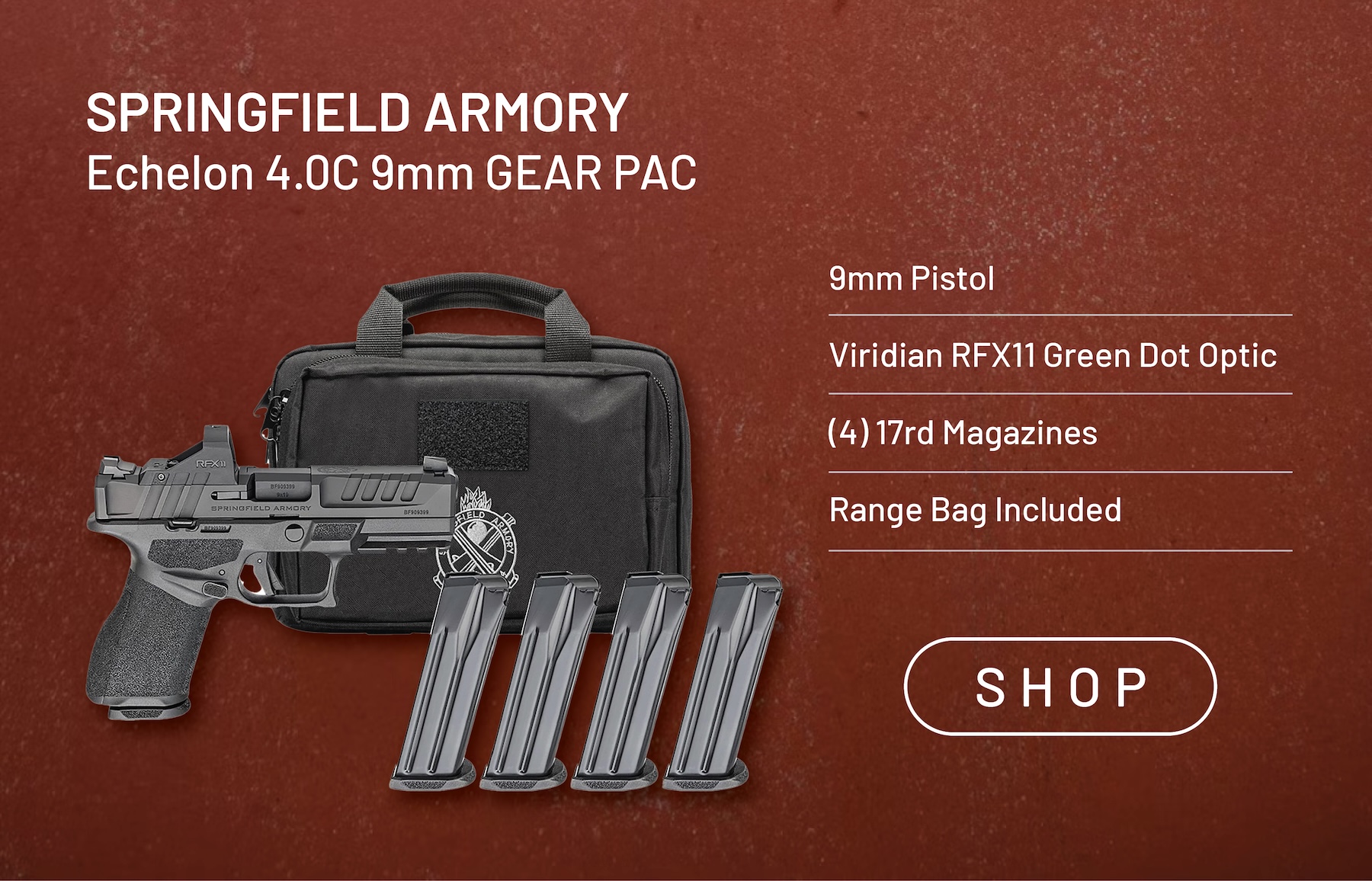 Springfield Armory Echelon 4.0C 9mm GEAR PAC. Shop.