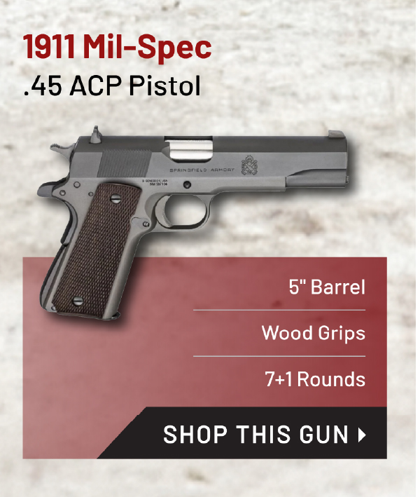 1911 Mil-Spec .45ACP Pistol. Shop.