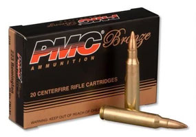 PMC Bronze .223 Remington Ammo 55gr FMJ 20rd Box