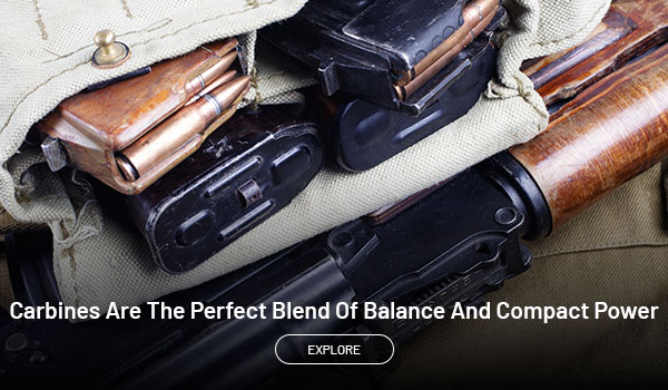 Carbines are the perfect blend of balance and compact power. Explore.