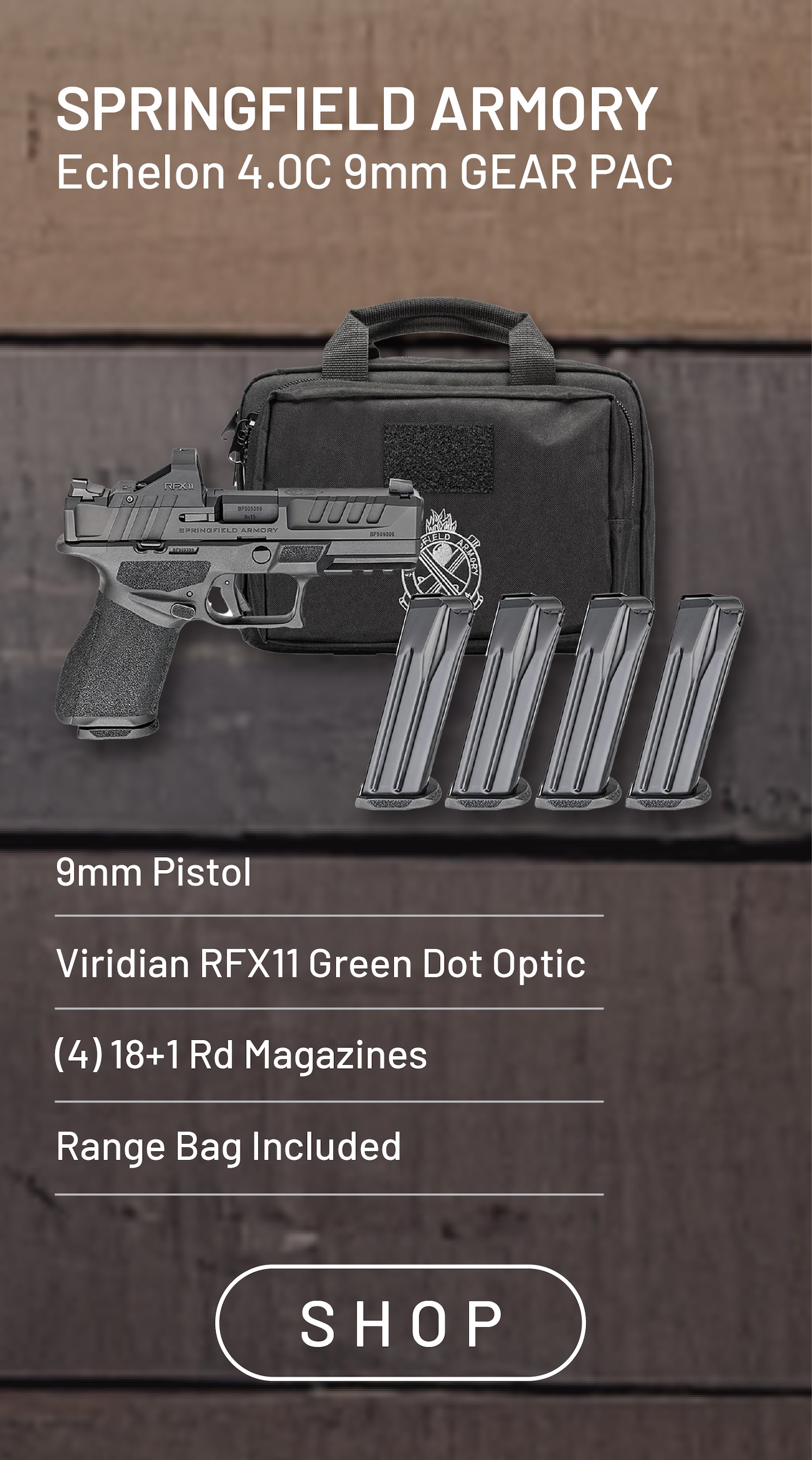 Shop the Springfield Armory Echelon 4.0C 9mm Gear Pac