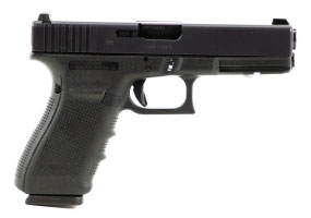 Used Glock 21 Gen 4 Police Trade In .45 ACP Black, one 13 round Magazine, Night Sights