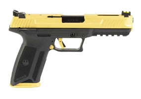 Ruger Limited Edition 57 5.7x28mm Semi Auto Pistol Gold Cerakote Finish