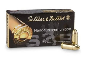 Sellier & Bellot FMJ 9mm Ammo 124gr 50 Round Box