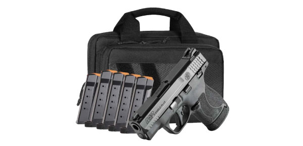Smith & Wesson M&P9 Shield Plus 9mm Bundle, Savior Bag, 6 Magazines