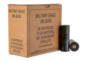 Winchester Military Grade 12ga 2-3/4" 00-Buck 25 Rounds