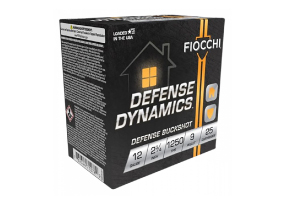 Fiocchi Defense Dynamics 12ga 2-3/4" 00-Buckshot 9-Pellet 25 Rounds