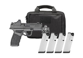 Springfield Armory Hellcat Pro Comp OSP 9mm Bundle, Viridian Green Dot, 4 Mags, Range Bag