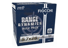 Fiocchi Range Dynamics 5.7X28 40gr FMJ 150 Rounds