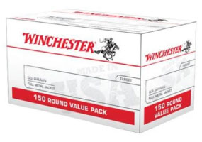 Winchester USA White Box .223 Rem Ammo 55gr FMJ 150 Rounds