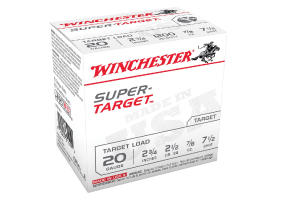 Winchester Super Target 20ga Shotshells 7/8oz. #7.5 Shot, 25 Rounds
