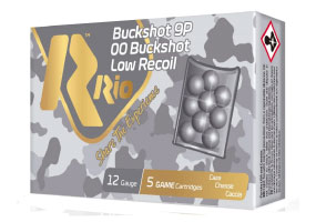 RIO Royal Buck Low Recoil 12ga Ammo 2.75" Buckshot 9 Pellets 00