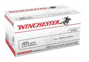 Winchester .45 ACP Value Pack Ammo 230gr FMJ 100 Rounds