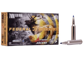 Federal Premium 7mm Remington Mag 155gr Terminal Ascent 20 Rounds