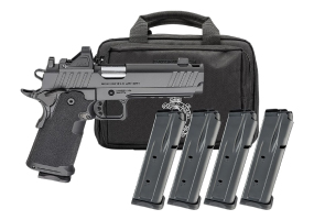 Springfield 1911 DS Prodigy 9mm Integrated Comp Gear Pac Bundle 4 Mags, Red Dot