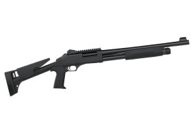 Dickinson Tac-4 Tactical 12ga Shotgun 18.5" Barrel, Ghost Ring Sights, 5+1