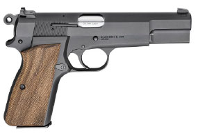 Springfield Armory SA-35 9mm 4.70" Matte Blued Finish, Checkered Walnut Grips, 15+1
