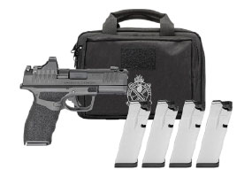 Springfield Armory Hellcat Pro Comp OSP 9mm Bundle, Viridian Green Dot, 4 Mags, Range Bag