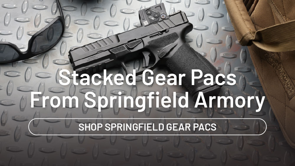 Stacked gear pacs from Springfield Armory. Shop Springfield Gear Pacs