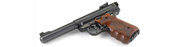 Ruger Mark IV Target Laminate/Blued 22 Long Rifle Pistol 10+1