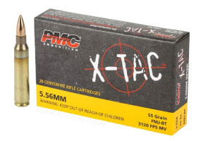 PMC X-TAC FMJ BT 5.56 NATO Ammo 55gr 20 Rounds