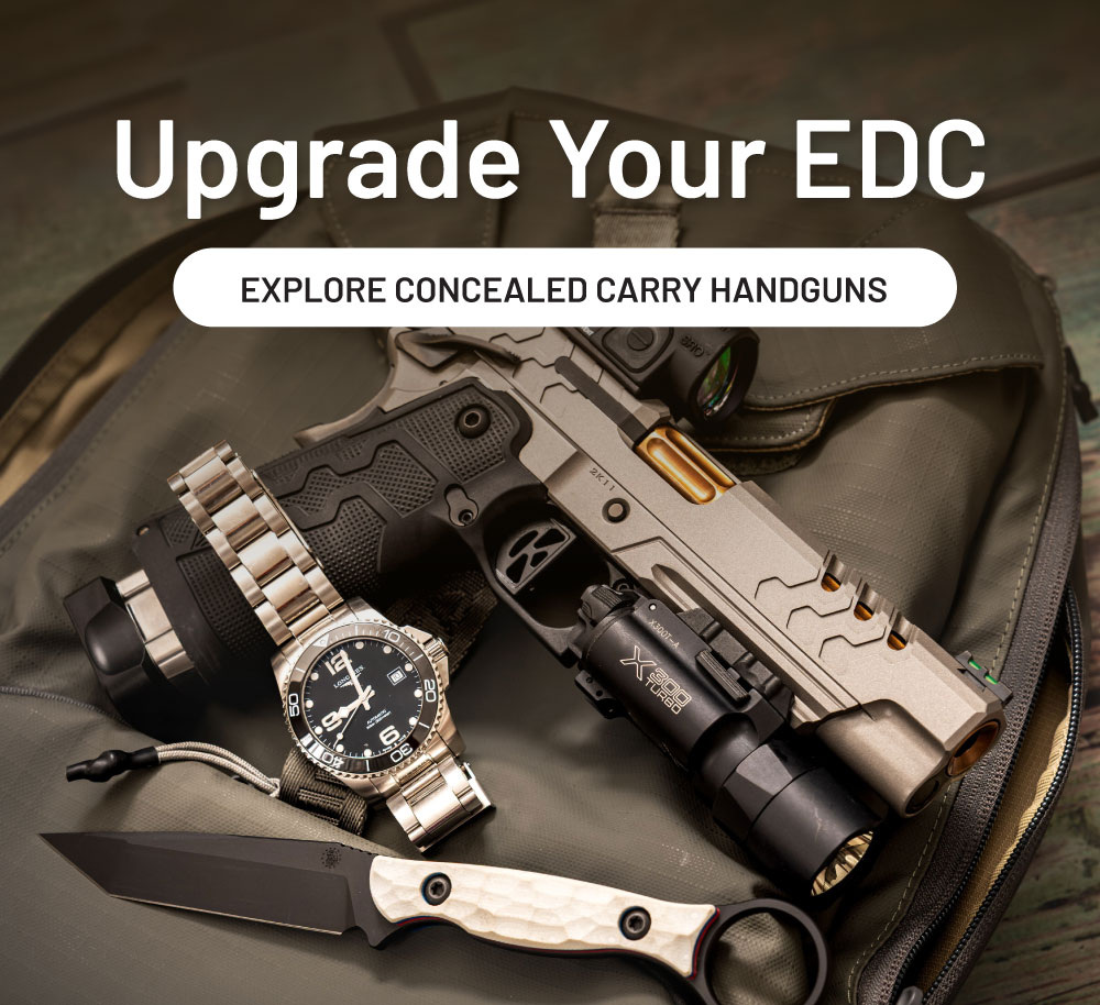 Upgrade your EDC. Explore concealed carry handguns