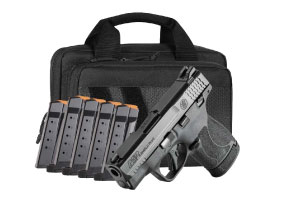 Smith & Wesson M&P9 Shield Plus 9mm Bundle, Savior Bag, 6 Magazines
