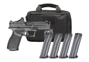 Springfield Echelon Comp 9mm Pistol 4.5" Gear Pac Bundle, 4 Magazines, Red Dot, 20+1